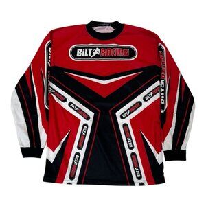 Bilt Racing Motorcross BMX Dirt Bike Motorcycle Shirt Size M Long Sleeve Jersey